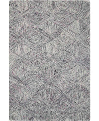 Nourison Interlock Lnk01 Gray 3'9" X 5'9" Area Rug