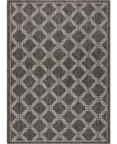 Nourison Country Side Ctr02 Charcoal 5'3" X 7'3" Outdoor Area Rug