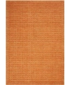 Nourison Marana Mnn01 Tangerine 3'9" X 5'9" Area Rug In Tangerine