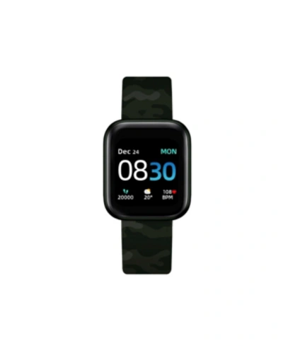 Itouch Air 3 Unisex Heart Rate Green Camouflage Strap Smart Watch 44mm