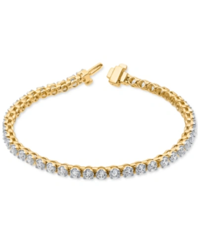 Macy's Diamond Tennis Bracelet (5 Ct. T.w.) In 10k Yellow Gold Or 10k White Gold
