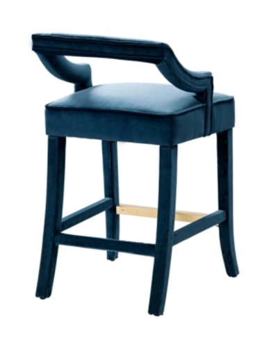Chic Home Chiara Counter Stool In Navy