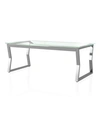 FURNITURE OF AMERICA MEILAND GLASS TOP COFFEE TABLE