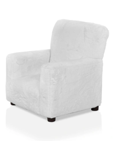Furniture Of America Thurso Upholstered Kids Chair In White