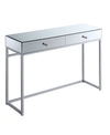 Convenience Concepts Reflections Console Table In Silver-tone