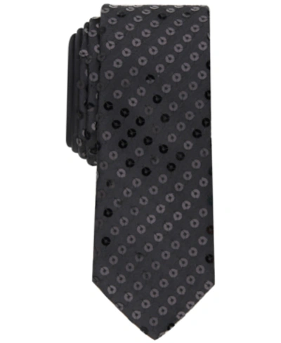 Inc International Concepts Inc Men's Solid Sequin Tie, Created For Macy's In Black