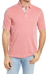 Johnston & Murphy Xc4 Solid Performance Polo In Coral