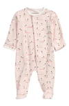 Magnetic Me Baa Baa Fitted One-piece Pajamas In Pink