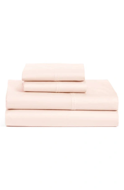 Nordstrom 400 Thread Count Organic Cotton Sateen Sheet Set In Pink Peony Bud