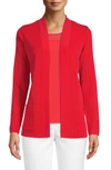 ANNE KLEIN MALIBU OPEN FRONT CARDIGAN,10750928