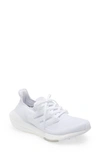 Adidas Originals Adidas Ultraboost 21 Running Shoe In White/ White/ Grey