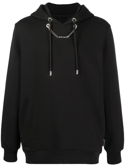 Philipp Plein Chain-detail Hooded Sweatshirt/black