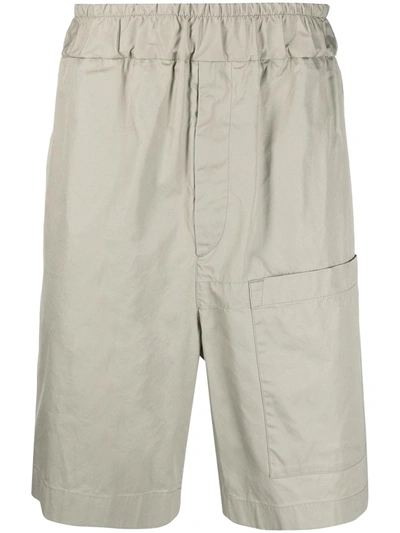 Jil Sander High-waisted Knee-length Shorts In Neutrals