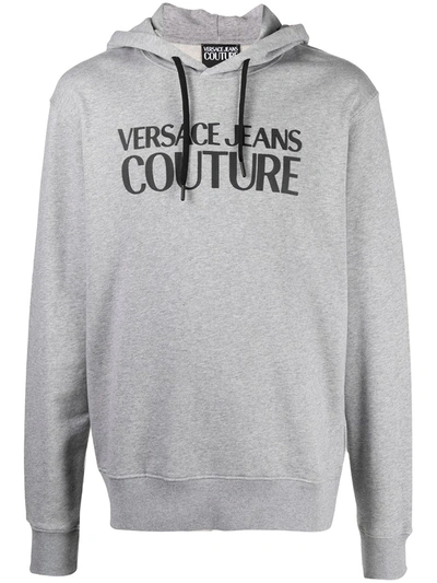 Versace Jeans Couture Logo印花连帽衫 In Grey