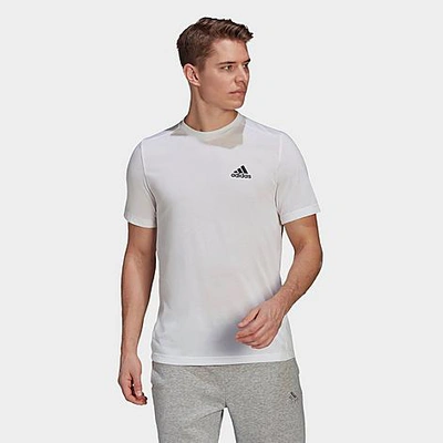 Adidas Originals Adidas Men's Aeroready Designed 2 Move Feelready Sport T-shirt In White/black