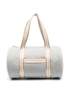 CHLOÉ ZIPPED LOGO HOLDALL