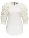 ISABEL MARANT SURYA BLOUSE IN LYCRA WITH BALLOON SLEEVES