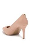 Karl Lagerfeld Roulle Quilted Pointed Toe Pump In Nude