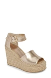 Marc Fisher Ltd Alida Espadrille Platform Wedge In Golle