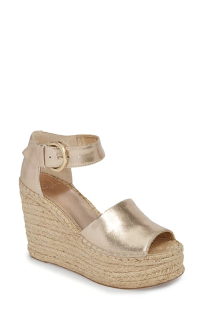 Marc Fisher Ltd Alida Espadrille Platform Wedge In Golle