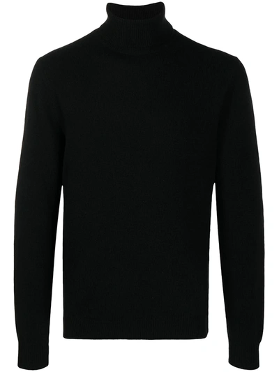 Cenere Gb Wool-cashmere Roll-neck Jumper In Black