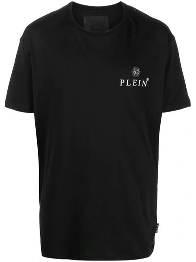 Philipp Plein Iconic Plein Logo-print T-shirt In Black