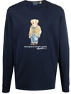 POLO RALPH LAUREN LOGO BEAR PRINT JUMPER