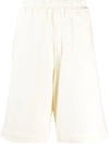 Jil Sander Plus Embroidered Organic Cotton Shorts In White