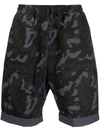 ALCHEMY CAMOFLAGE-PRINT CHAMBRAY SHORTS