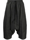 ALCHEMY DRAWSTRING-WAIST DROP-CROTCH SHORTS