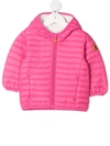 Save The Duck Babies' Quilted Padded Jacket In Rosa