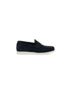 Fratelli Rossetti Woven Leather Loafers In Blue