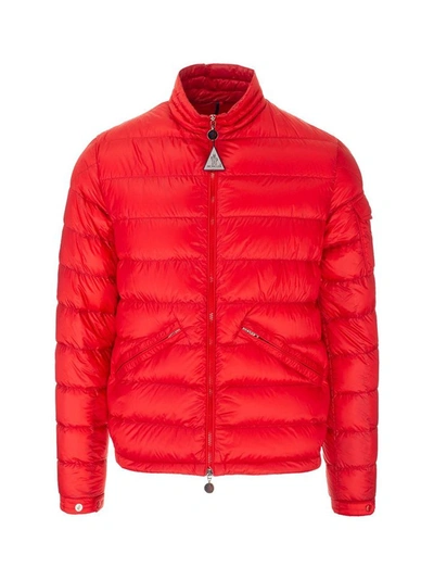 Moncler Down Jacket In Rosso