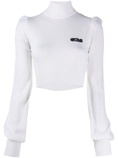 Gcds Women's White Wool Jumper