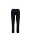 Prada Slash Pocket Trousers In Blue