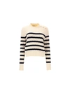 MONCLER MONCLER WOMEN'S WHITE OTHER MATERIALS SWEATER,9C70600V9207043 S