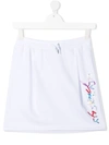 Givenchy Teen Logo Drawstring Skirt In White