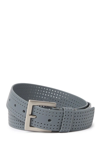 Pga Tour Perforated Silicone Belt In Grey