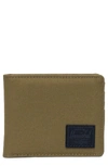 Herschel Supply Co Roy Rfid Wallet In Khaki Green