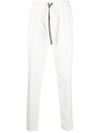 GABRIELE PASINI DRAWSTRING WAIST STRAIGHT LEG TROUSERS