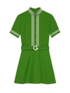 GUCCI GUCCI BELTED CREPE DRESS