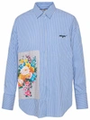 MSGM BLUE AND SNEAKERS SHIRT