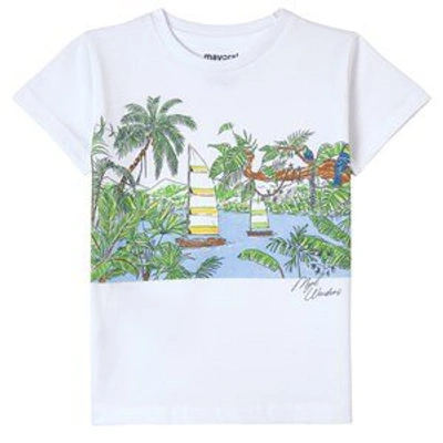 Mayoral Babies'  White Countryside T-shirt