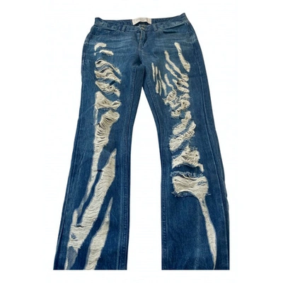 Pre-owned Marques' Almeida Slim Jeans In Blue