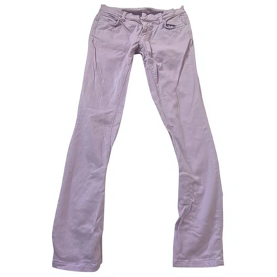Pre-owned Christopher Kane Slim Jeans In Purple