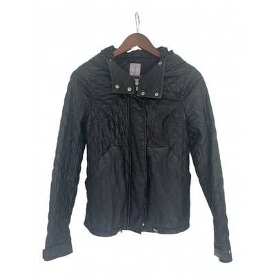Pre-owned Tiger Of Sweden Leather Jacket In Black