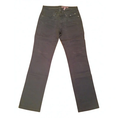 Pre-owned Jeckerson Straight Pants In Grey