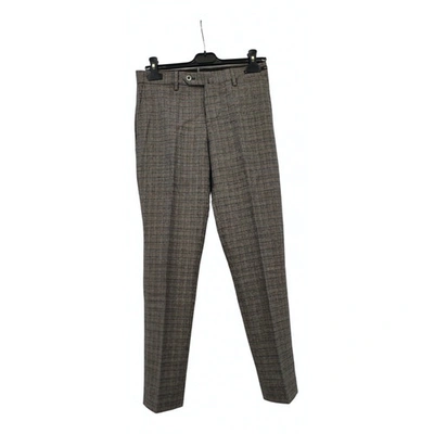Pre-owned Pt01 Wool Trousers In Multicolour