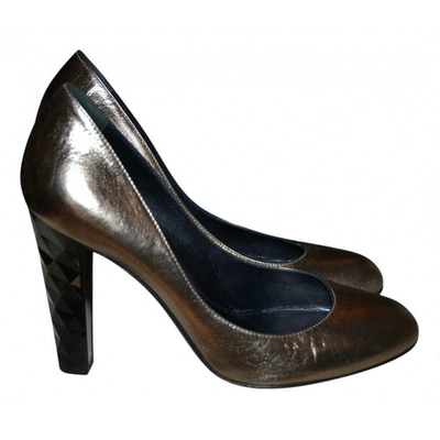 Pre-owned Sergio Rossi Leather Heels In Metallic