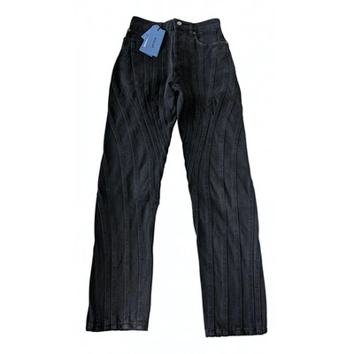 Pre-owned Mugler Black Denim - Jeans Jeans